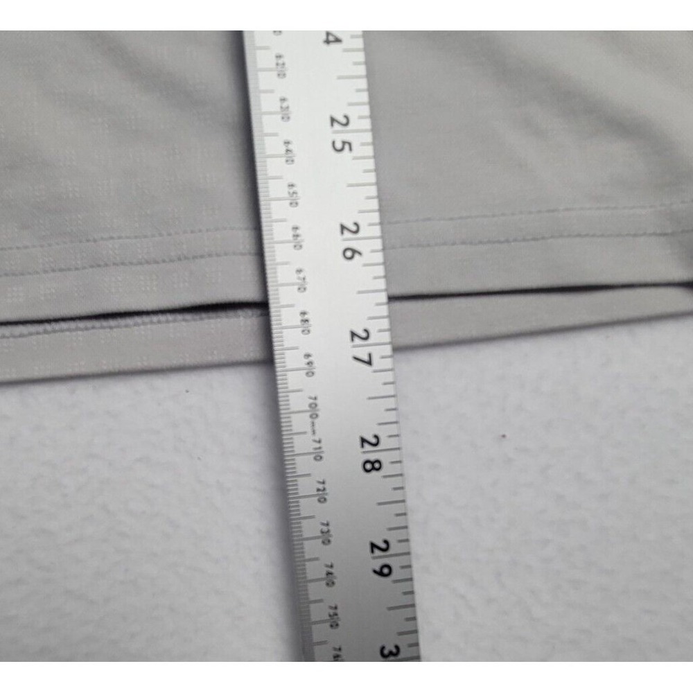 Zachary Prell Mens Polo Shirt XL Beige Pima Cotton Blend Geometric Short Sleeve - Picture 8 of 9